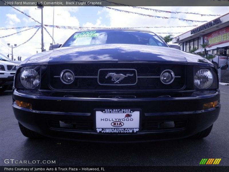 Black / Light Graphite 2009 Ford Mustang V6 Convertible