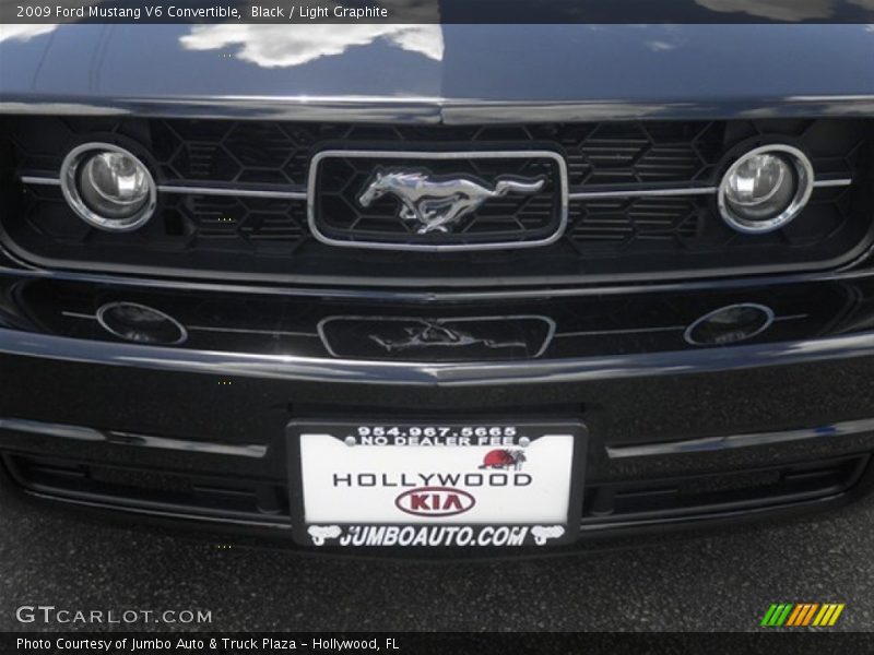 Black / Light Graphite 2009 Ford Mustang V6 Convertible