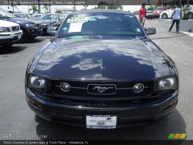 Black / Light Graphite 2009 Ford Mustang V6 Convertible