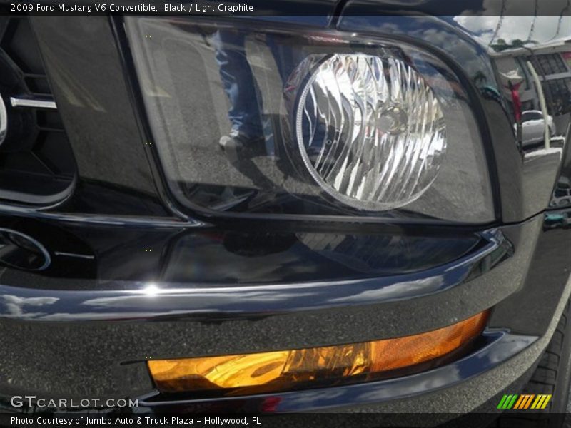 Black / Light Graphite 2009 Ford Mustang V6 Convertible