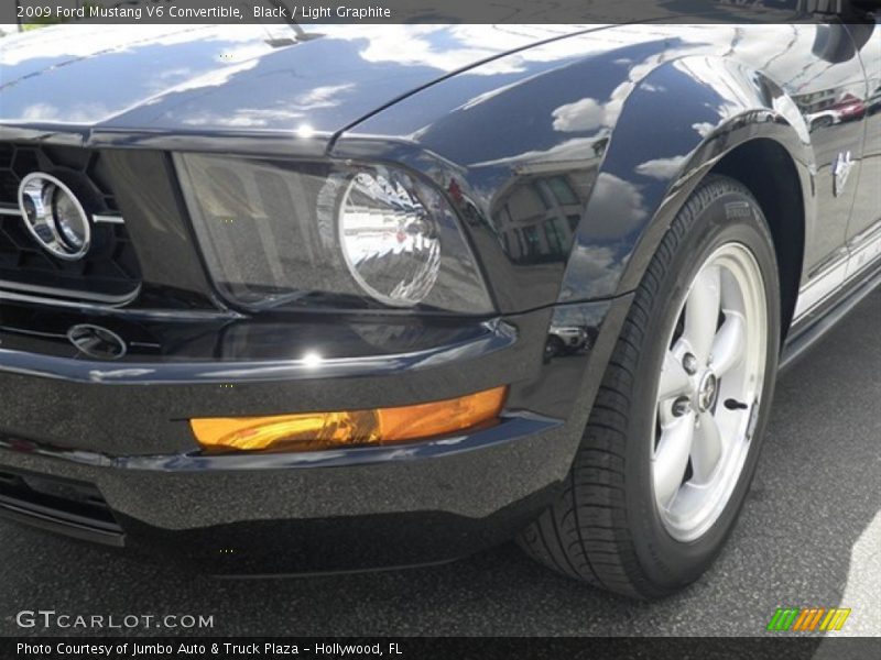Black / Light Graphite 2009 Ford Mustang V6 Convertible