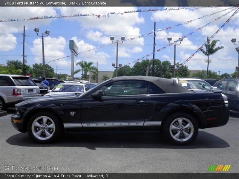 Black / Light Graphite 2009 Ford Mustang V6 Convertible