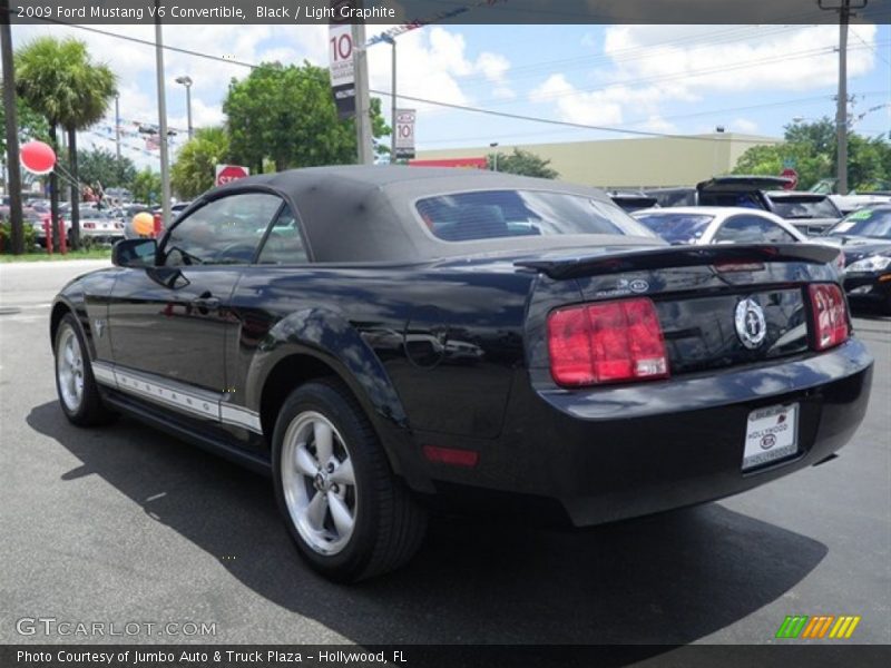 Black / Light Graphite 2009 Ford Mustang V6 Convertible