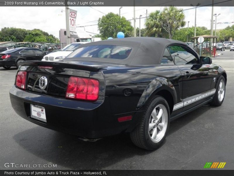 Black / Light Graphite 2009 Ford Mustang V6 Convertible