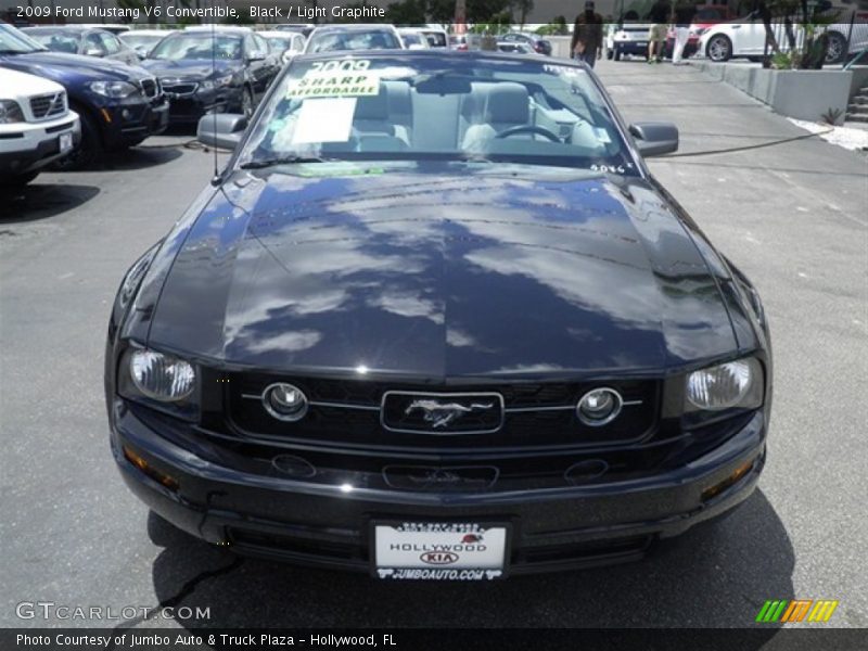 Black / Light Graphite 2009 Ford Mustang V6 Convertible