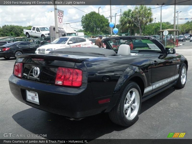 Black / Light Graphite 2009 Ford Mustang V6 Convertible