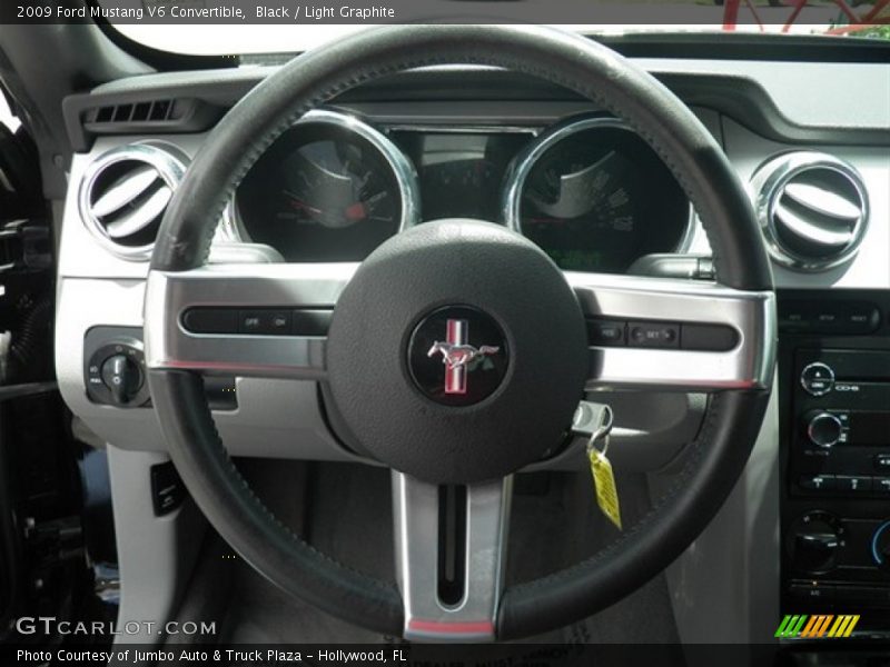 Black / Light Graphite 2009 Ford Mustang V6 Convertible
