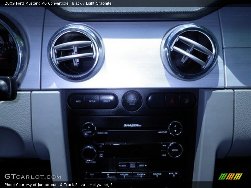 Black / Light Graphite 2009 Ford Mustang V6 Convertible