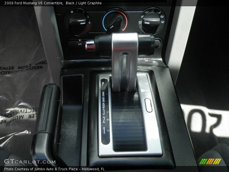 Black / Light Graphite 2009 Ford Mustang V6 Convertible