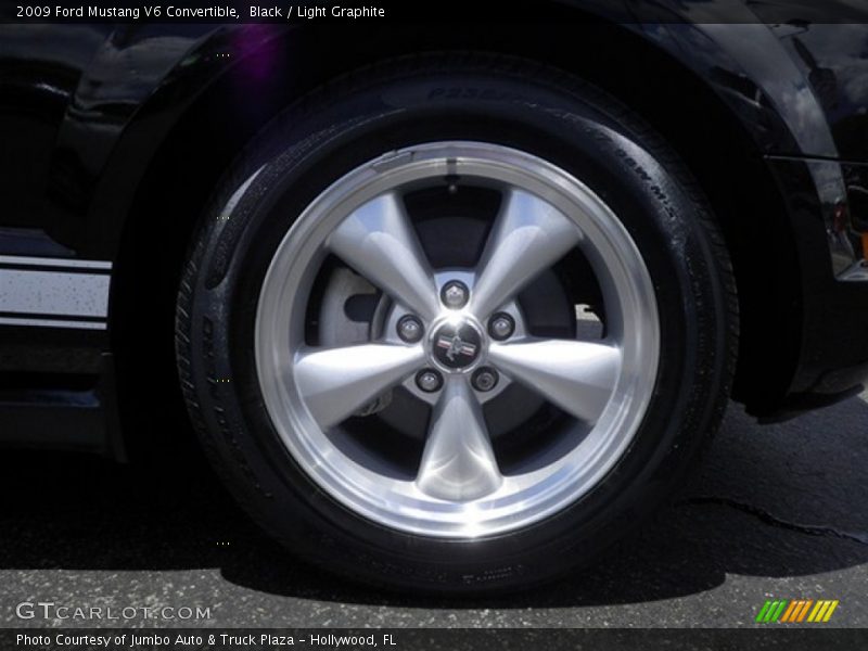 Black / Light Graphite 2009 Ford Mustang V6 Convertible