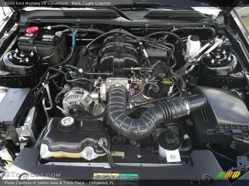 Black / Light Graphite 2009 Ford Mustang V6 Convertible