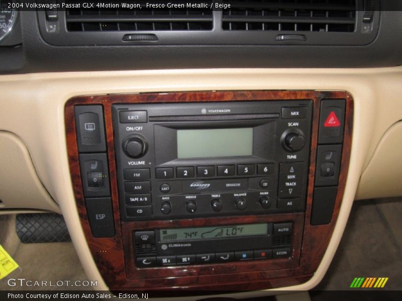 Controls of 2004 Passat GLX 4Motion Wagon