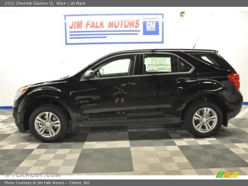 Black / Jet Black 2012 Chevrolet Equinox LS
