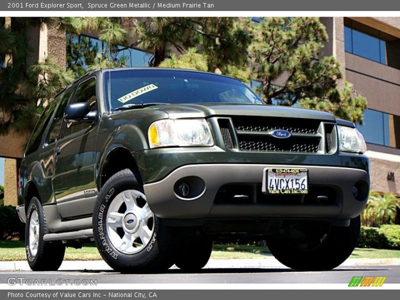 Spruce Green Metallic / Medium Prairie Tan 2001 Ford Explorer Sport