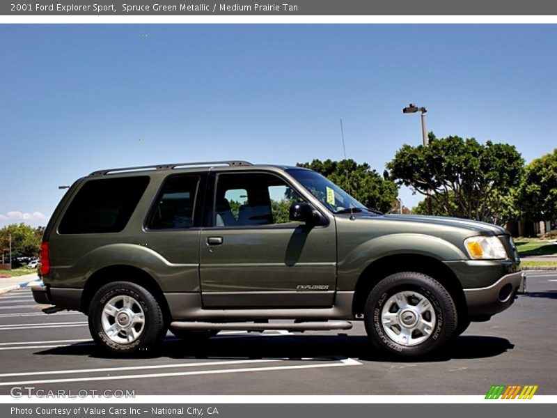 Spruce Green Metallic / Medium Prairie Tan 2001 Ford Explorer Sport
