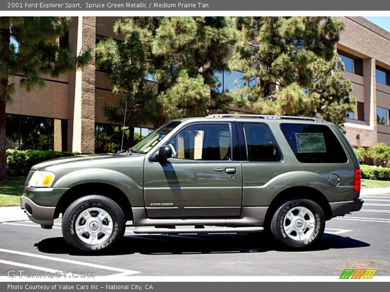 Spruce Green Metallic / Medium Prairie Tan 2001 Ford Explorer Sport