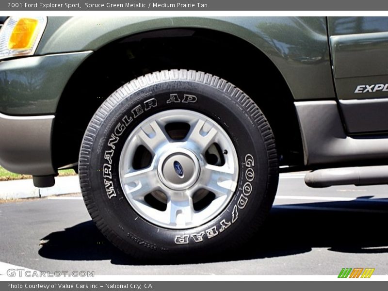 Spruce Green Metallic / Medium Prairie Tan 2001 Ford Explorer Sport