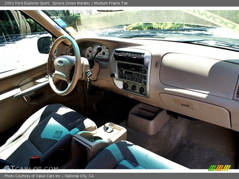 Spruce Green Metallic / Medium Prairie Tan 2001 Ford Explorer Sport