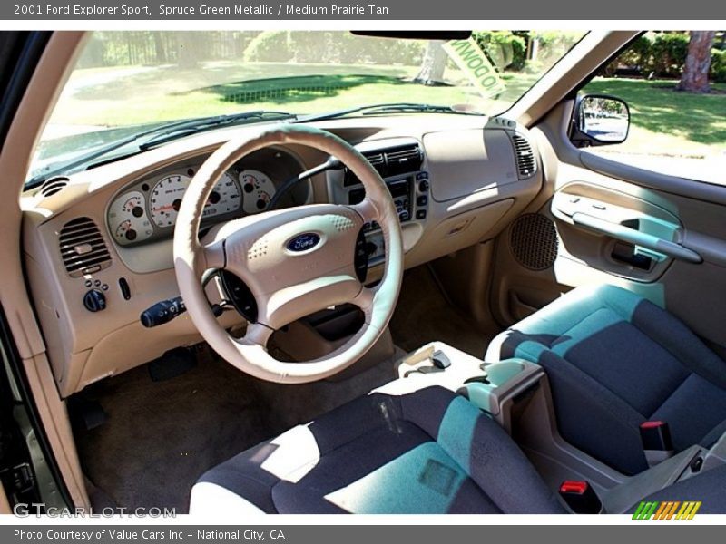 Spruce Green Metallic / Medium Prairie Tan 2001 Ford Explorer Sport