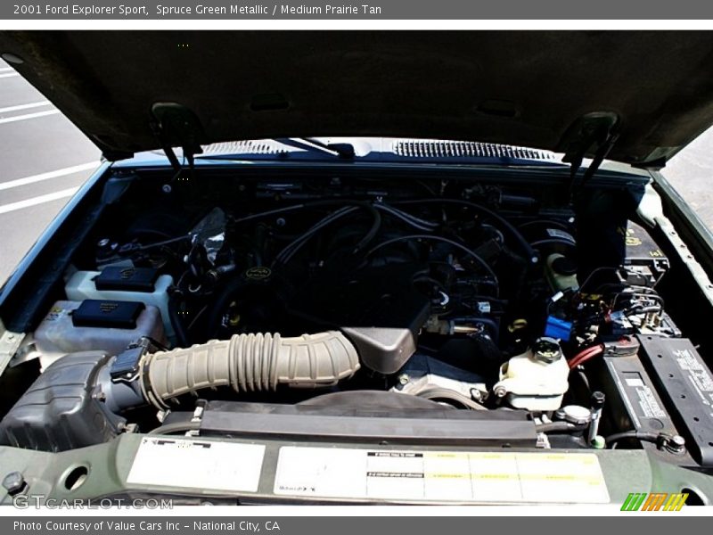 Spruce Green Metallic / Medium Prairie Tan 2001 Ford Explorer Sport