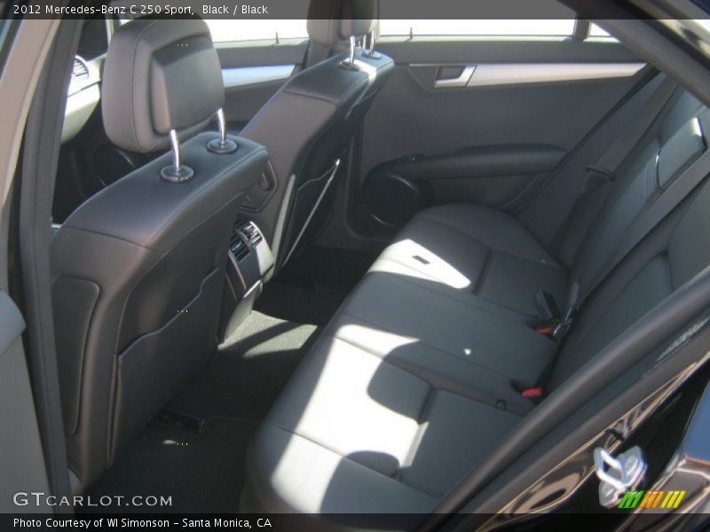Black / Black 2012 Mercedes-Benz C 250 Sport