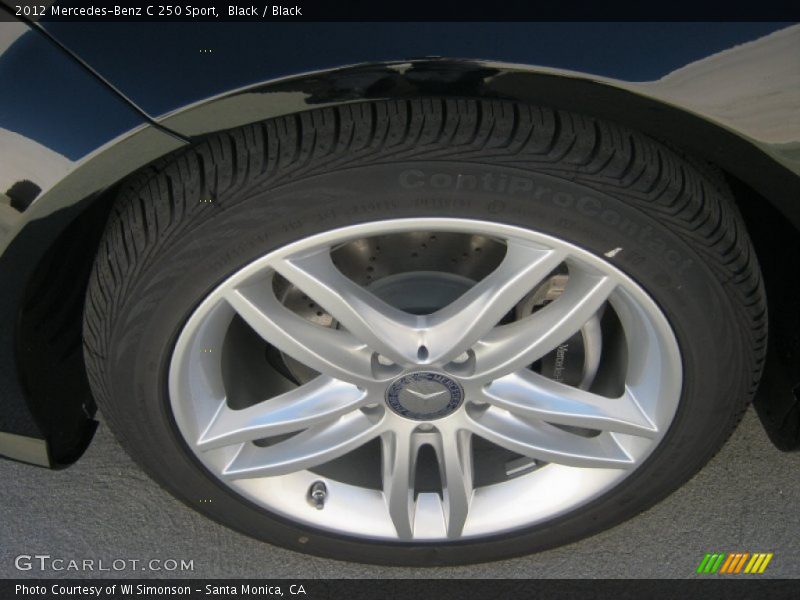 Black / Black 2012 Mercedes-Benz C 250 Sport