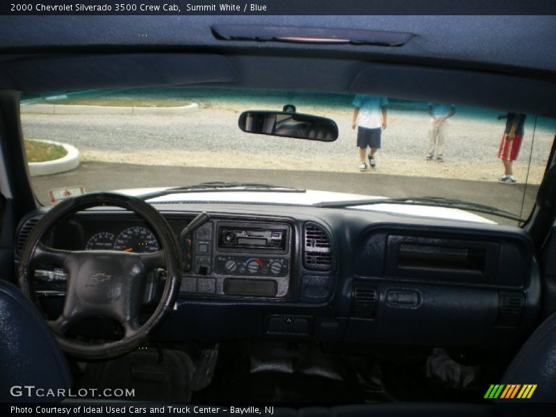 Summit White / Blue 2000 Chevrolet Silverado 3500 Crew Cab