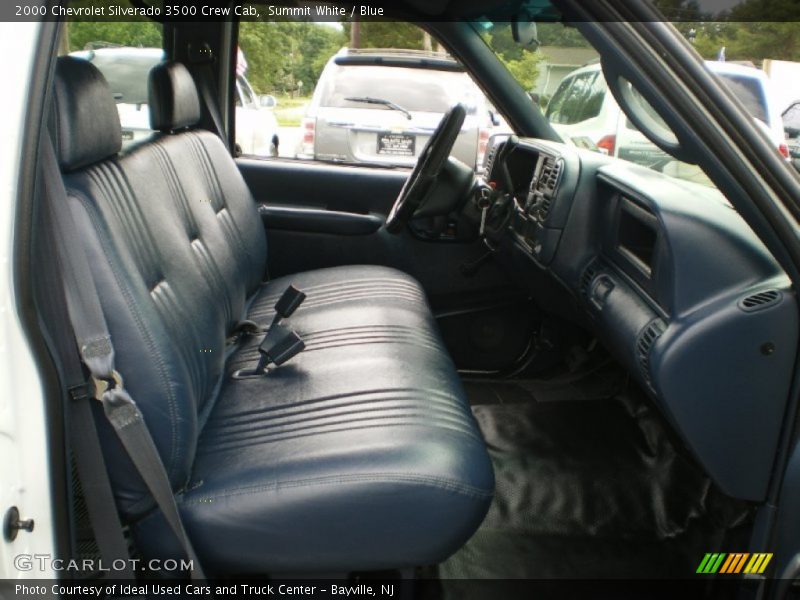 Summit White / Blue 2000 Chevrolet Silverado 3500 Crew Cab