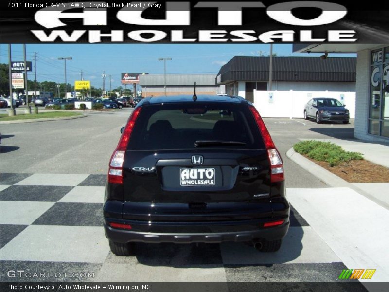 Crystal Black Pearl / Gray 2011 Honda CR-V SE 4WD
