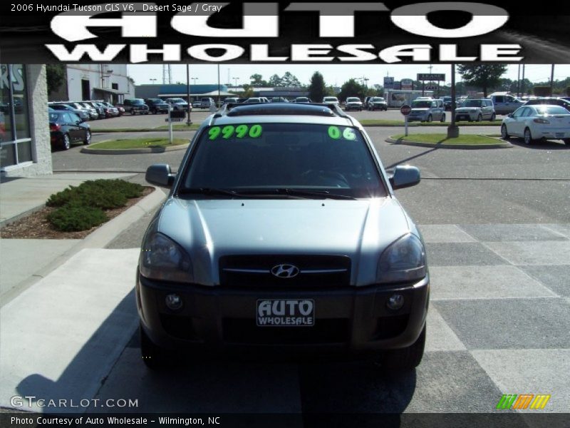 Desert Sage / Gray 2006 Hyundai Tucson GLS V6