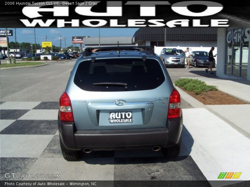Desert Sage / Gray 2006 Hyundai Tucson GLS V6