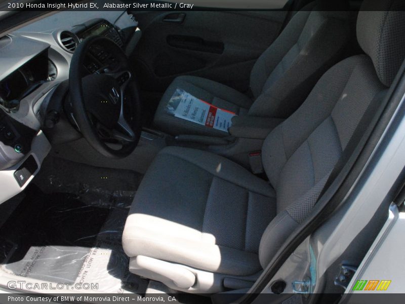 Alabaster Silver Metallic / Gray 2010 Honda Insight Hybrid EX