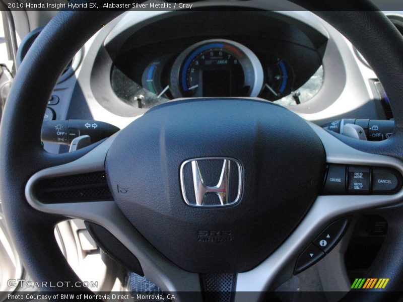 Alabaster Silver Metallic / Gray 2010 Honda Insight Hybrid EX
