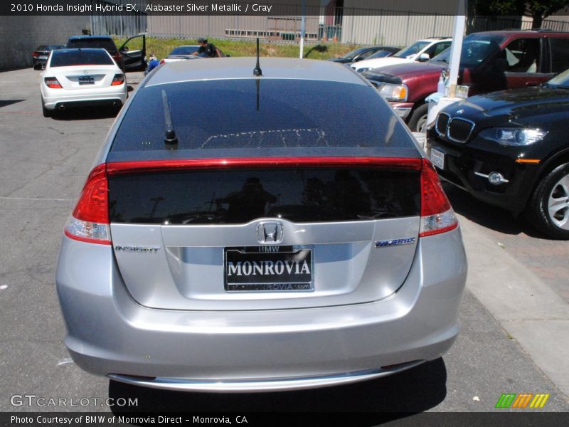 Alabaster Silver Metallic / Gray 2010 Honda Insight Hybrid EX