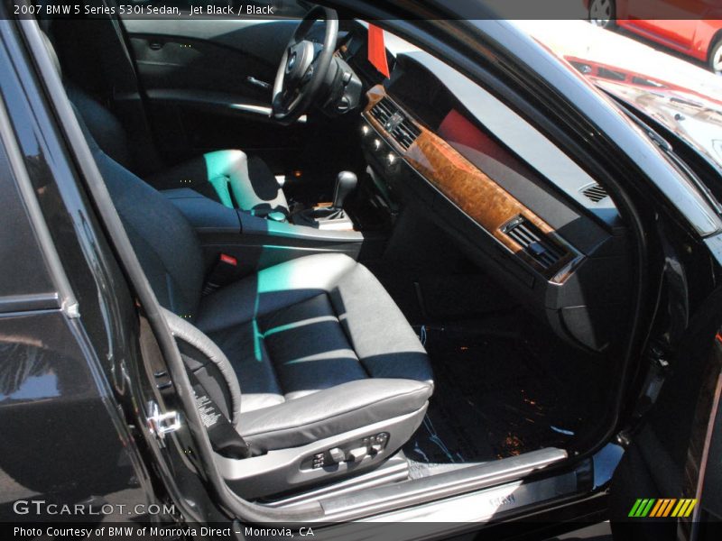 Jet Black / Black 2007 BMW 5 Series 530i Sedan