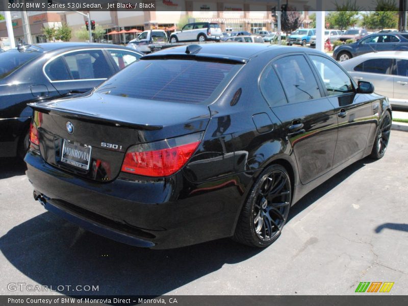 Jet Black / Black 2007 BMW 5 Series 530i Sedan