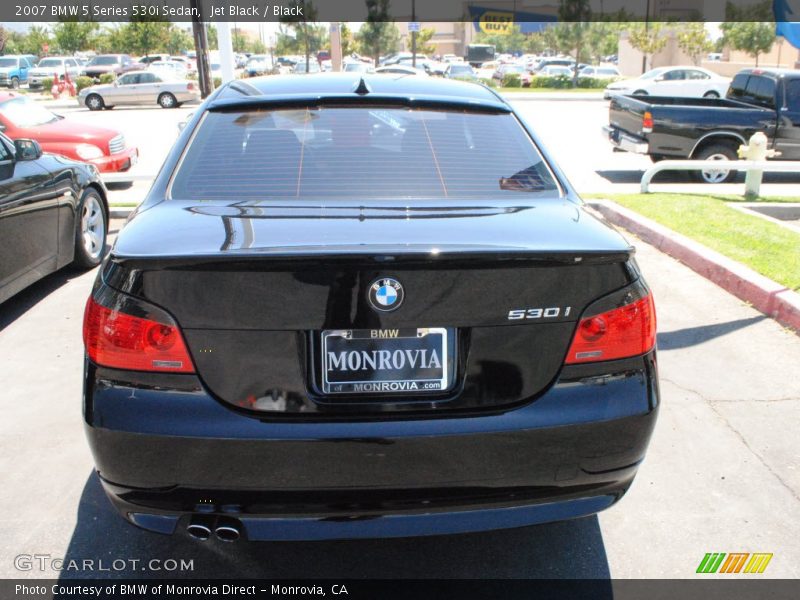 Jet Black / Black 2007 BMW 5 Series 530i Sedan