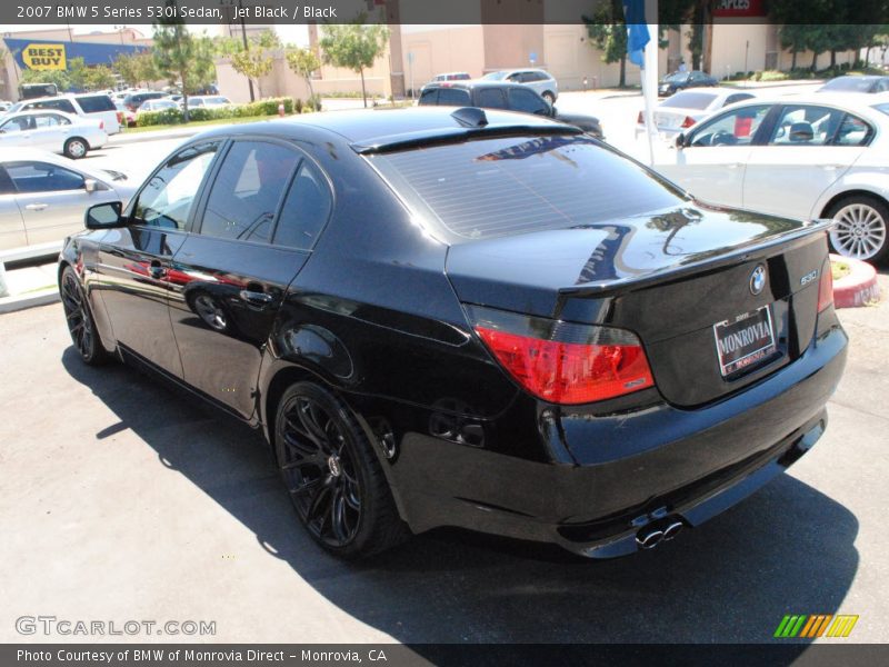 Jet Black / Black 2007 BMW 5 Series 530i Sedan