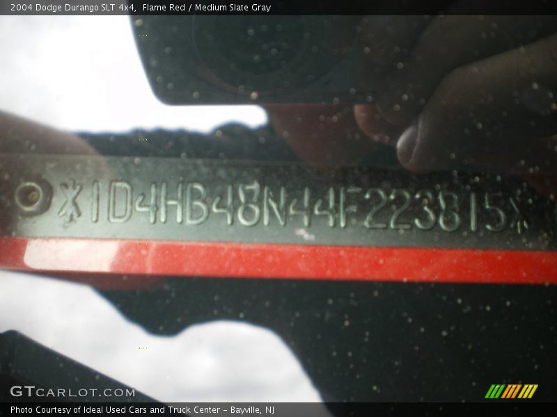 Flame Red / Medium Slate Gray 2004 Dodge Durango SLT 4x4