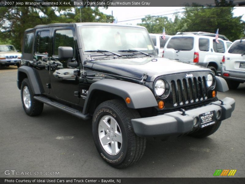 Black / Dark Slate Gray/Medium Slate Gray 2007 Jeep Wrangler Unlimited X 4x4
