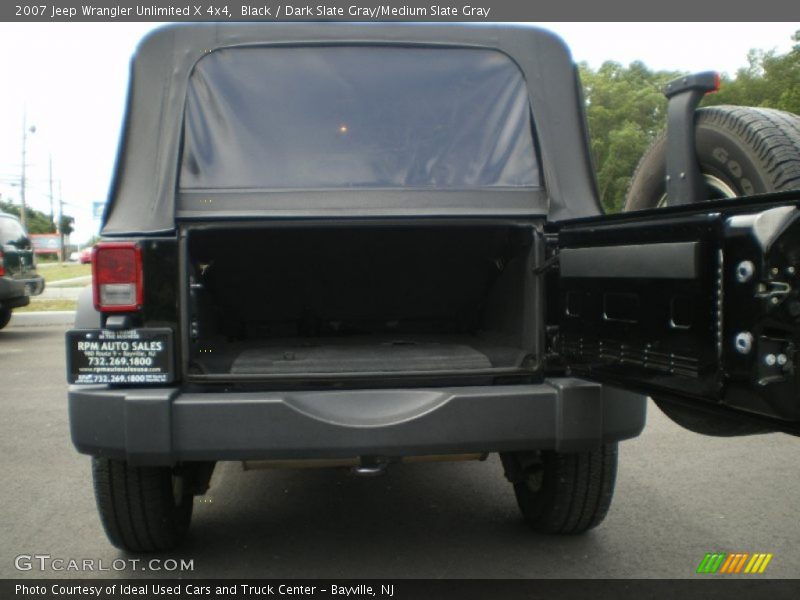 Black / Dark Slate Gray/Medium Slate Gray 2007 Jeep Wrangler Unlimited X 4x4