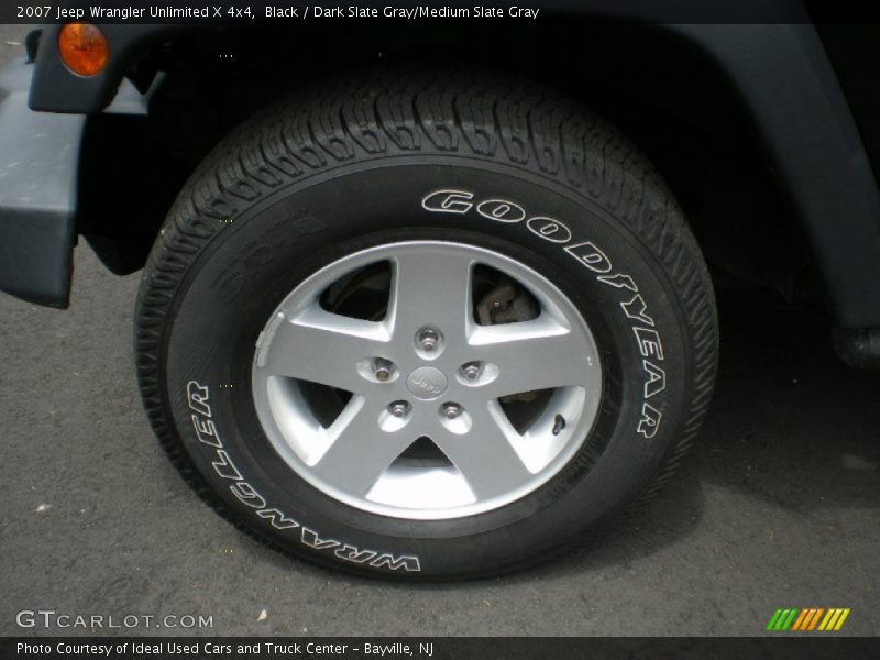 Black / Dark Slate Gray/Medium Slate Gray 2007 Jeep Wrangler Unlimited X 4x4