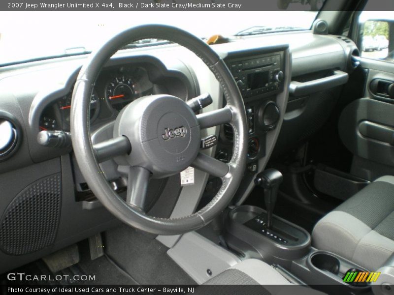 Black / Dark Slate Gray/Medium Slate Gray 2007 Jeep Wrangler Unlimited X 4x4