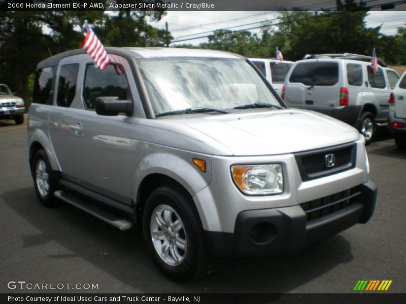 Alabaster Silver Metallic / Gray/Blue 2006 Honda Element EX-P AWD