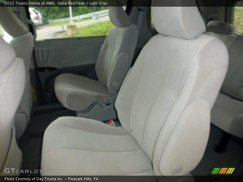 Salsa Red Pearl / Light Gray 2012 Toyota Sienna LE AWD