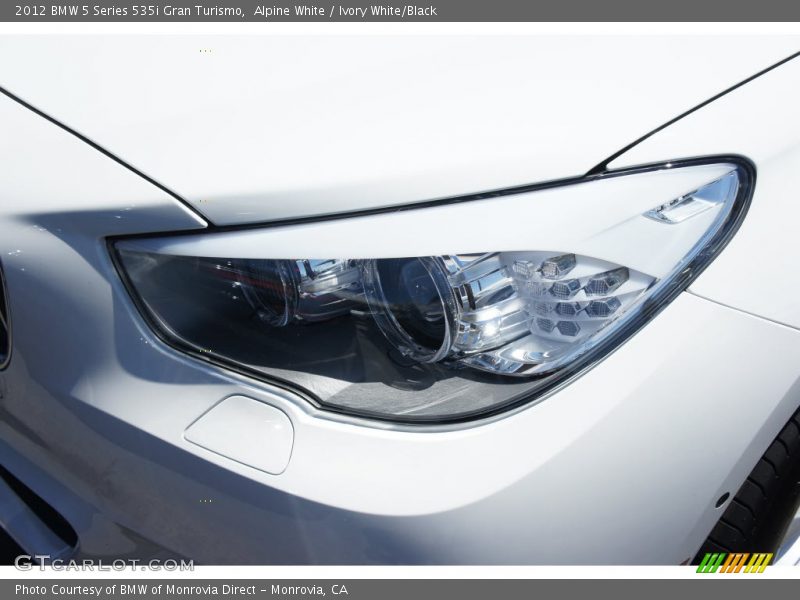 Alpine White / Ivory White/Black 2012 BMW 5 Series 535i Gran Turismo