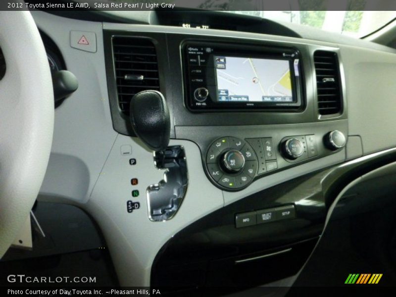 Salsa Red Pearl / Light Gray 2012 Toyota Sienna LE AWD