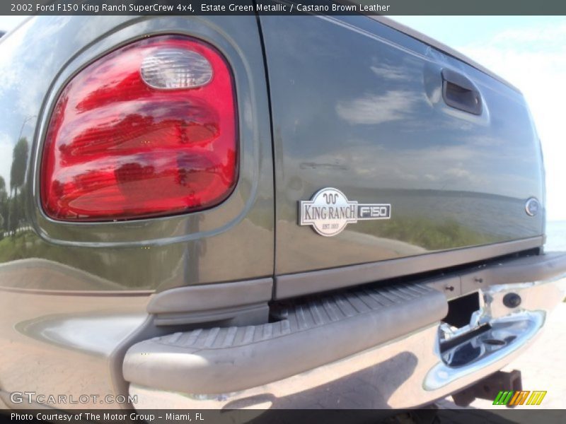 Estate Green Metallic / Castano Brown Leather 2002 Ford F150 King Ranch SuperCrew 4x4