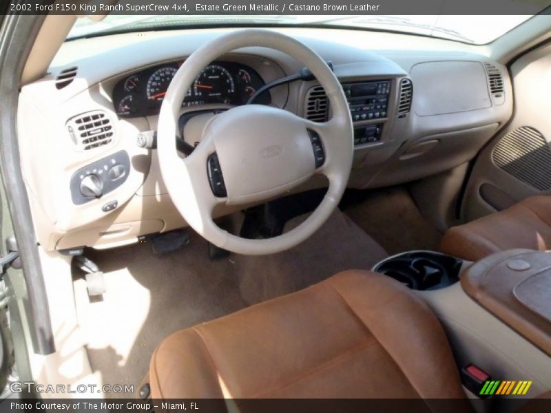 Castano Brown Leather Interior - 2002 F150 King Ranch SuperCrew 4x4 