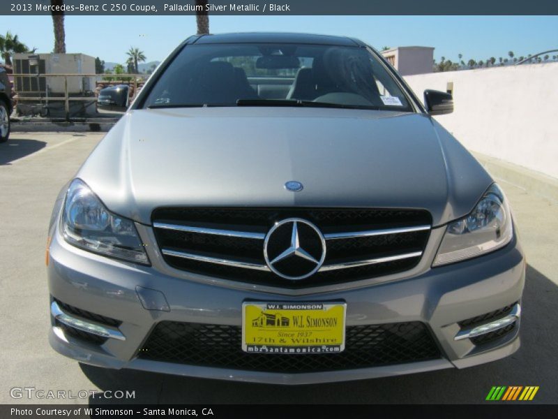 Palladium Silver Metallic / Black 2013 Mercedes-Benz C 250 Coupe